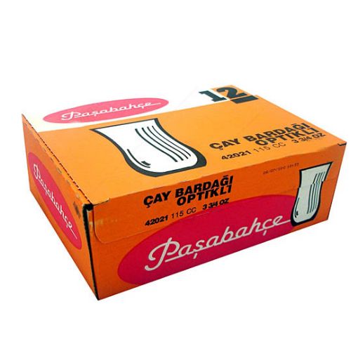 PAŞABAHÇE ÇAY BARDAĞI 42021 12 Lİ OPTİKLİ. ürün görseli