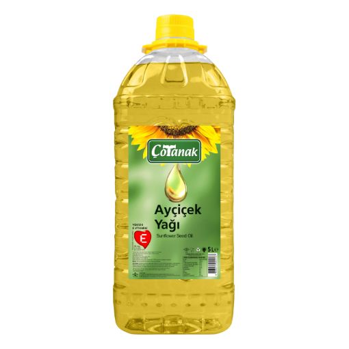 ÇOTANAK AYÇİÇEK YAĞI 5 LT KARE PET. ürün görseli
