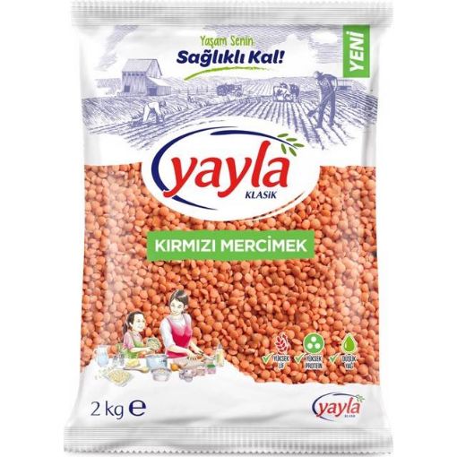 YAYLA BAK. 2000 GR KIRMIZI MERCİMEK. ürün görseli