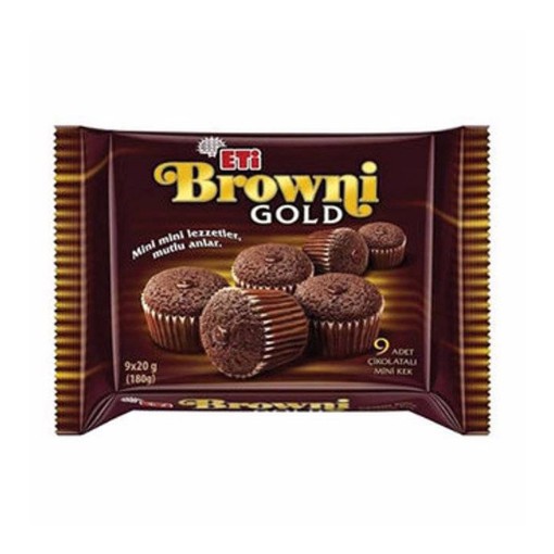 ETİ GOLD BROWNİ KAKAOLU BİTTER 180 GR. ürün görseli