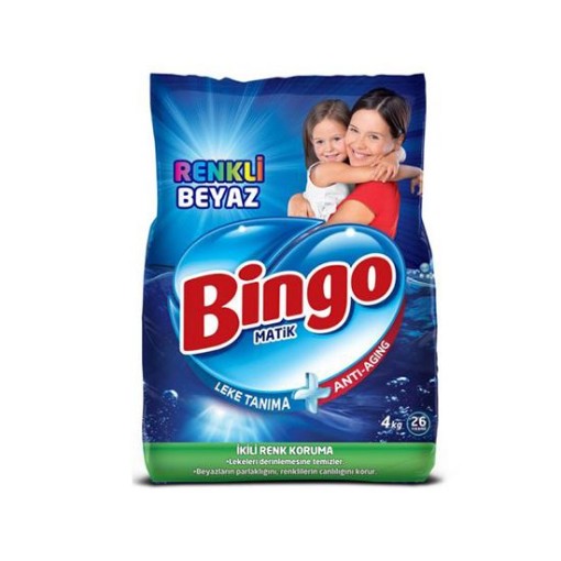 BİNGOMATİK 4 KG RENKLİ BEYAZ. ürün görseli