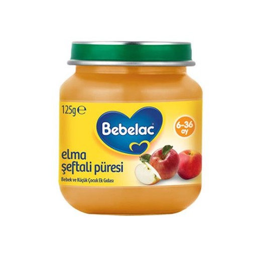 BEBELAC 125 GR ELMA ŞEFTALİ PÜRESİ. ürün görseli