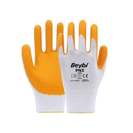 BEYBİ İŞ ELDİVENİ PN3 SARI BEYAZ. ürün görseli