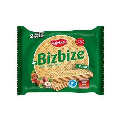 BİZBİZE GOFRET 340 GR FINDIKLI KREMALI. ürün görseli
