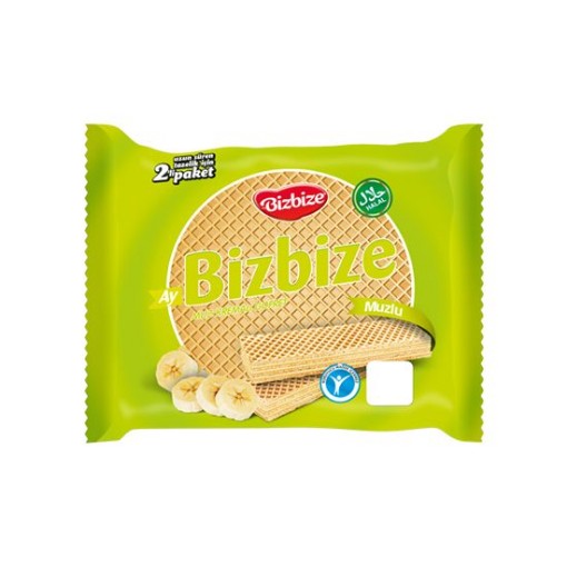 BİZBİZE GOFRET 340 GR MUZLU KREMALI. ürün görseli
