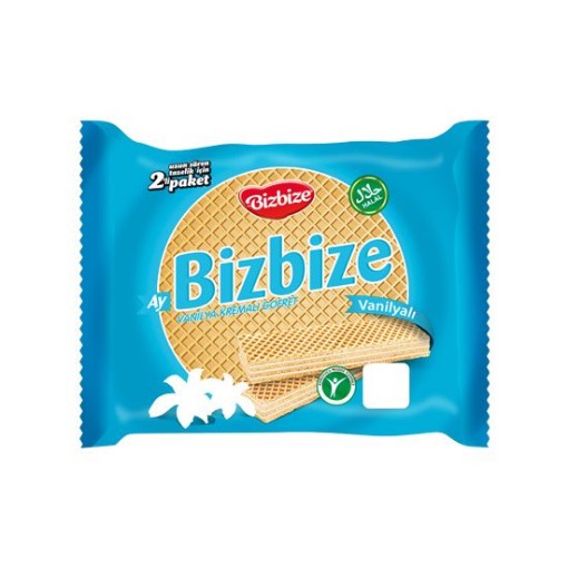 BİZBİZE GOFRET 340 GR VANİLYALI KREMALI. ürün görseli