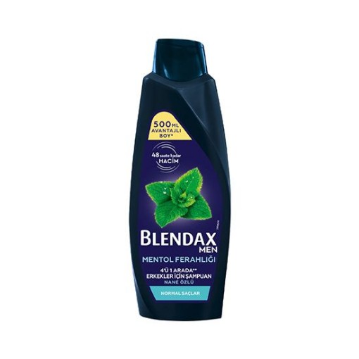 BLENDAX ŞAMPUAN 500 ML MENTOL FERAHLIĞI. ürün görseli
