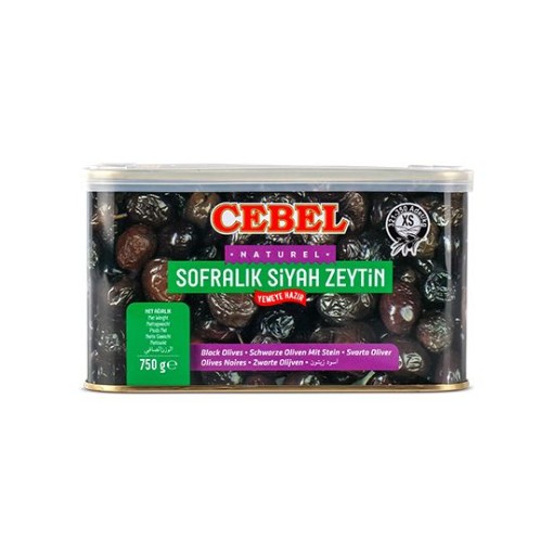 CEBEL SİYAH ZEYTİN 750 GR TNK 321-350. ürün görseli