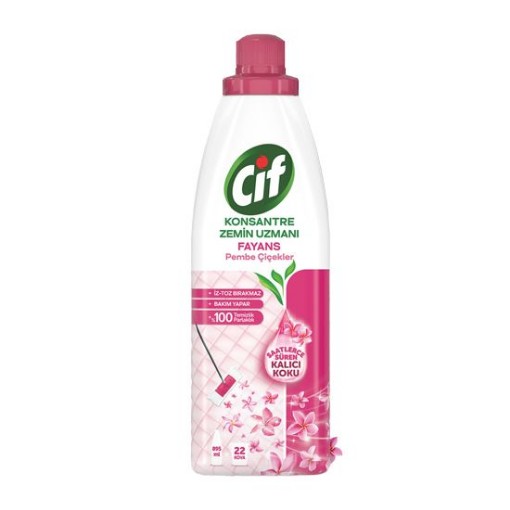CİF ZEMİN UZMANI 895 ML FAYANS PEMBE ÇİÇ. ürün görseli