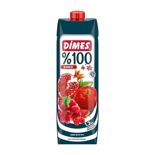 DİMES %100 1 LT KIRMIZI MEYVELER. ürün görseli