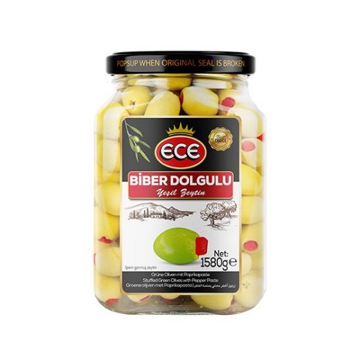 ECE BİBERLİ YEŞİL ZEYTİN 1580GR. ürün görseli