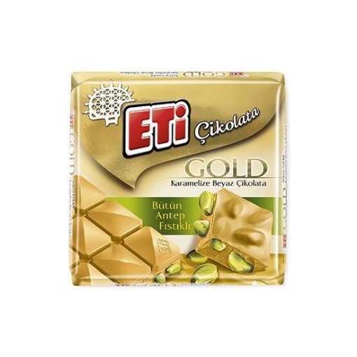ETİ ÇİK.KARE 60 GR GOLD ANT.FISTIKLI. ürün görseli