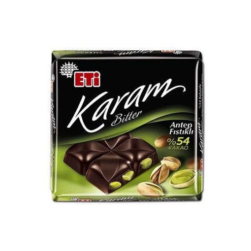 ETİ ÇİK.KARE 60 GR KARAM ANT.FIST.BİTTER %54. ürün görseli