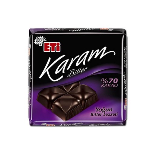 ETİ ÇİK.KARE 60 GR KARAM BİTTER %70 KAKAO. ürün görseli