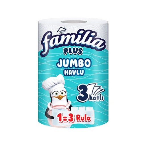 FAMİLİA KAĞIT HAVLU 1=3 JUMBO. ürün görseli