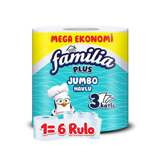 FAMİLİA KAĞIT HAVLU 1=6 JUMBO. ürün görseli