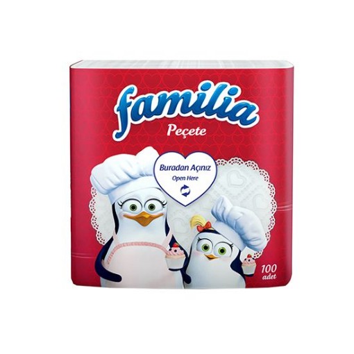 FAMİLİA PEÇETE 100 LÜ DESENLİ. ürün görseli