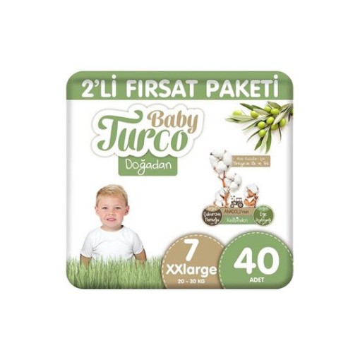 BABY TURCO BEBEK BEZİ 2 X FIRSAT ( 7 ) 40 LI. ürün görseli