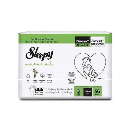 SLEEPY BEBEK BEZİ KÜLOT 2 X JUMBO ( 3 ) 56 LI. ürün görseli