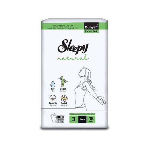 SLEEPY PED NATUREL SÜPER EKO GECE 16 LI. ürün görseli