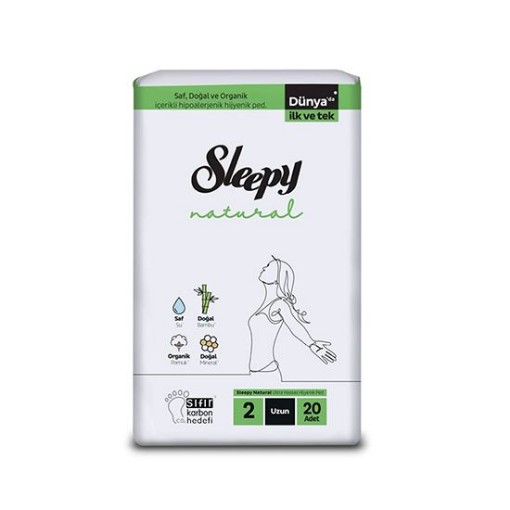 SLEEPY PED NATUREL SÜPER EKO UZUN 20 Lİ. ürün görseli