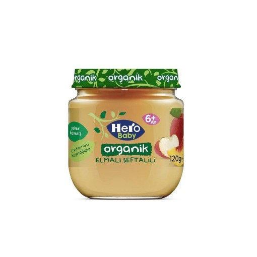 HERO 120 GR KVN ORGANİK ELMALI ŞEFTALİLİ 5982-05. ürün görseli