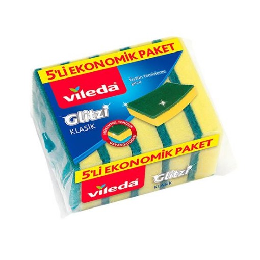 VİLEDA BULAŞIK SÜNGERİ 5 Lİ KLASİK DÜZ. ürün görseli
