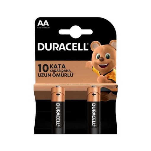 DURACELL KARTELA 2 Lİ İNCE PİL. ürün görseli