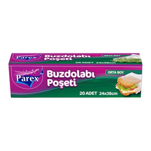 PAREX BUZDOLABI POŞETİ ORTA 20 Lİ. ürün görseli