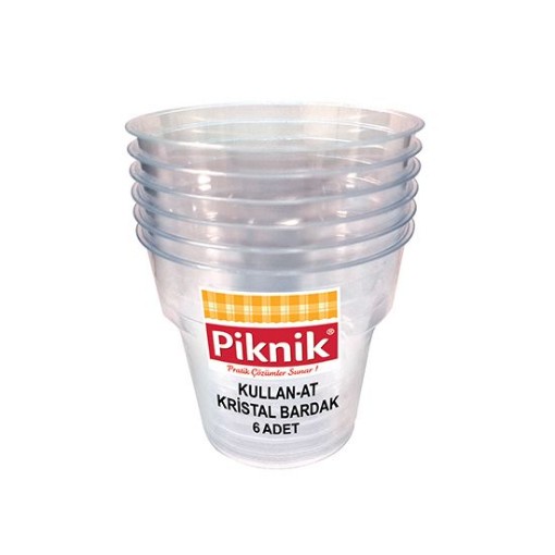 PİKNİK 1482-P ŞEFFAF BARDAK 6 LI. ürün görseli
