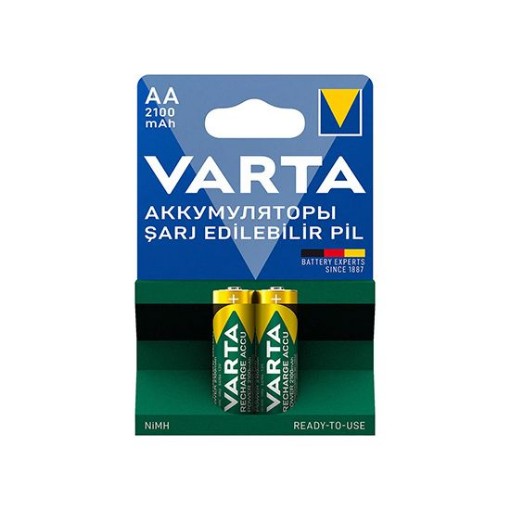VARTA RECHARGEABLE AA KALEM PİL 2100 MAH 2 Lİ. ürün görseli