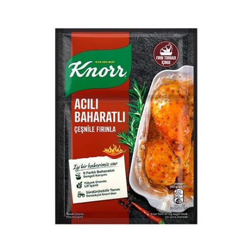 KNORR TAV.ÇEŞ.ACILI BAHARATLI 31 GR. ürün görseli