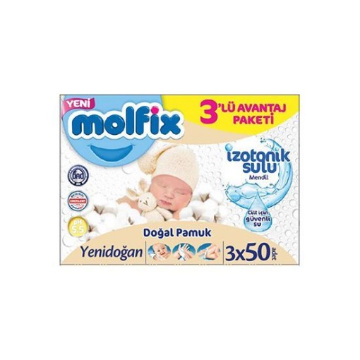 MOLFİX ISLAK HAVLU 3X50 Lİ YENİ DOĞAN. ürün görseli