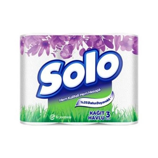 SOLO KAĞIT HAVLU 3 RULO. ürün görseli