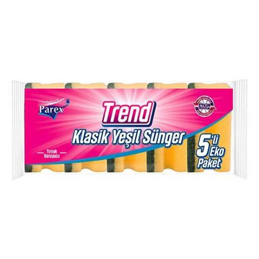 PAREX BULAŞIK SÜNGERİ 5 Lİ KLASİK. ürün görseli