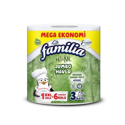 FAMİLİA KAĞIT HAVLU 1=6 JUMBO BAMBU. ürün görseli