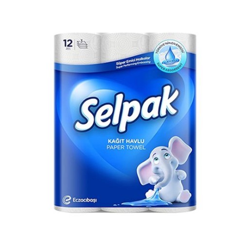 SELPAK KAĞIT HAVLU 12 RULO. ürün görseli