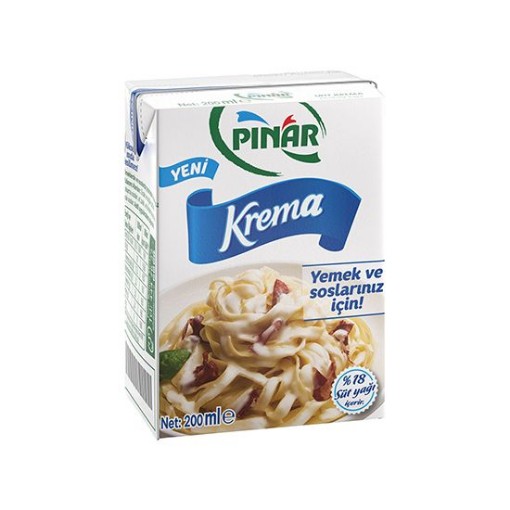 PINAR KREMA 200 ML %18 YAĞLI YEMEKLİK. ürün görseli