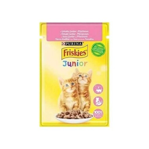 PURİNA FRİSKİES KEDİ MAMASI PCH. 85 GR YAVRU TAVUK. ürün görseli
