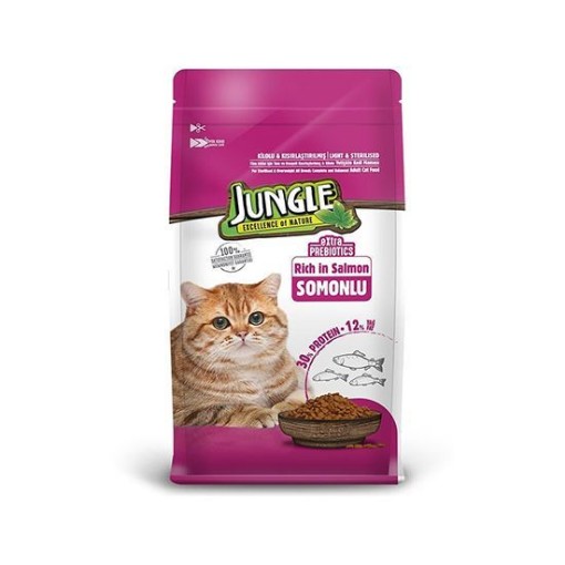 JUNGLE KEDİ MAMASI 1500 GR KISIRLAŞTIRMIŞ SOMONLU. ürün görseli