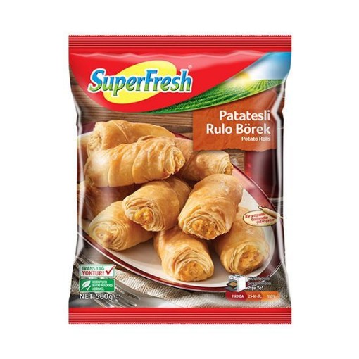 SÜPER FRESH RULO BÖREK 500 GR PATATESLİ. ürün görseli